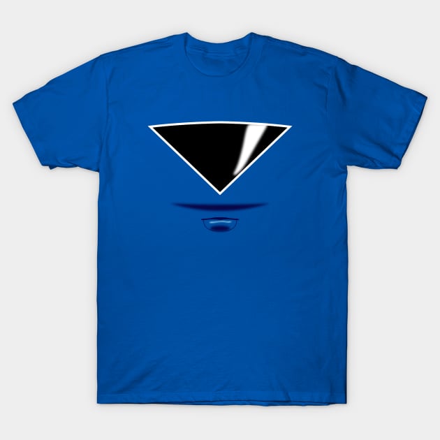 Zeo Ranger 3 Blue Visor T-Shirt by mavgagliano